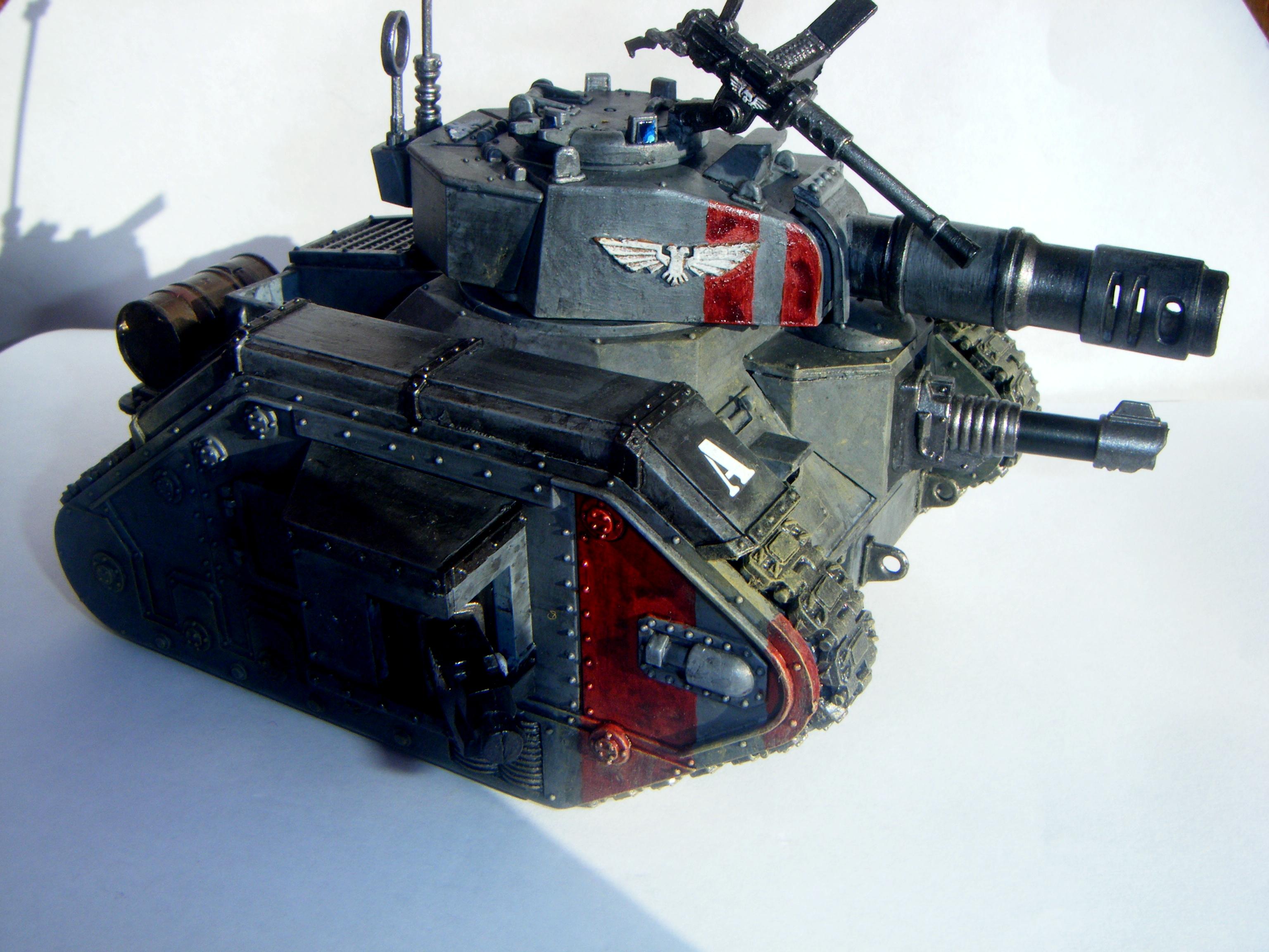 Front, Grey, Imperial Guard, Leman Russ, Red, Side, Warhammer 40,000 Leman Russ View 1